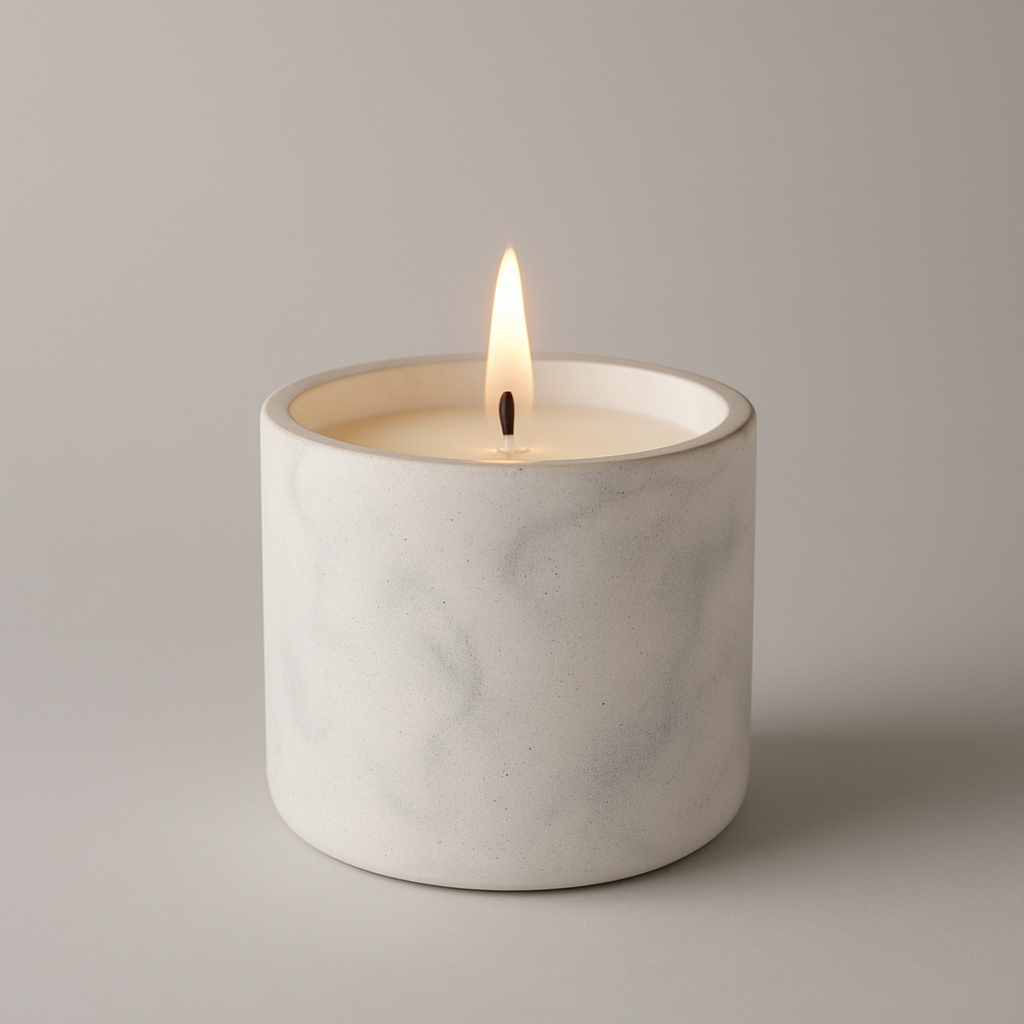Świeca sojowa handmade | marmur