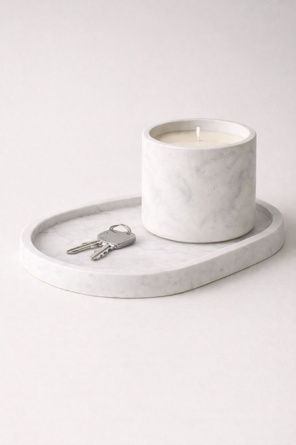 Świeca sojowa handmade | marmur