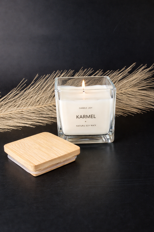 Świeca sojowa Candle Joy – Karmel (szkło)