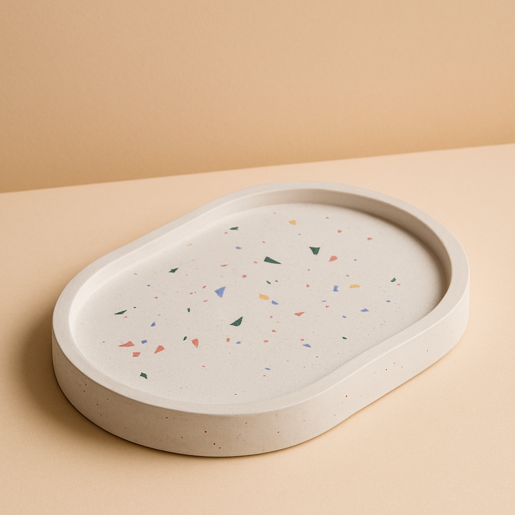 Taca dekoracyjna terazzo