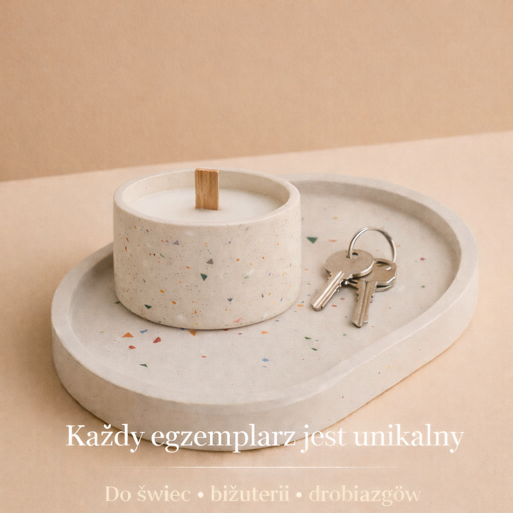 Taca dekoracyjna terazzo